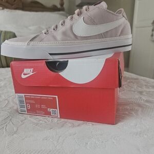 Nike Pink and White Sneakers